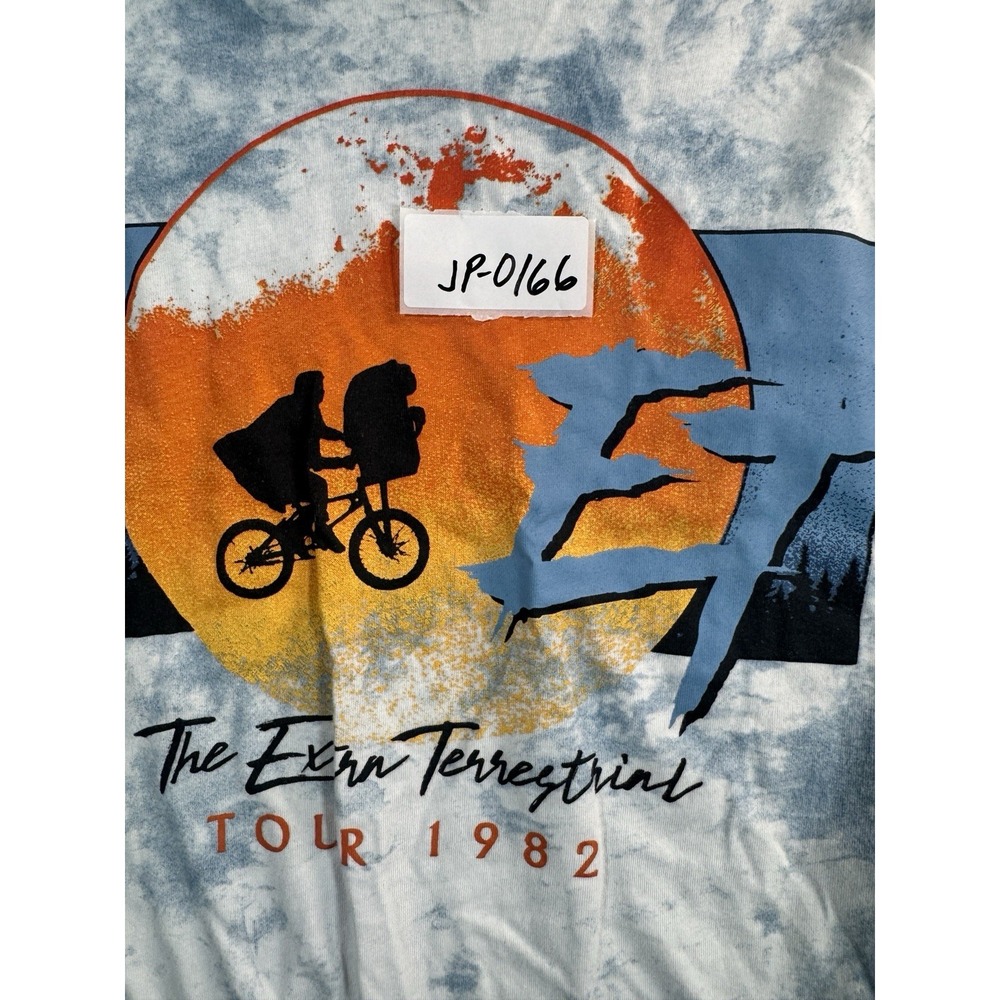 E.T. The Extra Terrestrial Tour 1982 T Shirt Women's Small 3/5 Blue White Cotton - Picture 6 of 7